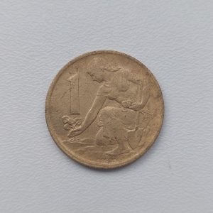 Mince 1Kčs z roku 1962