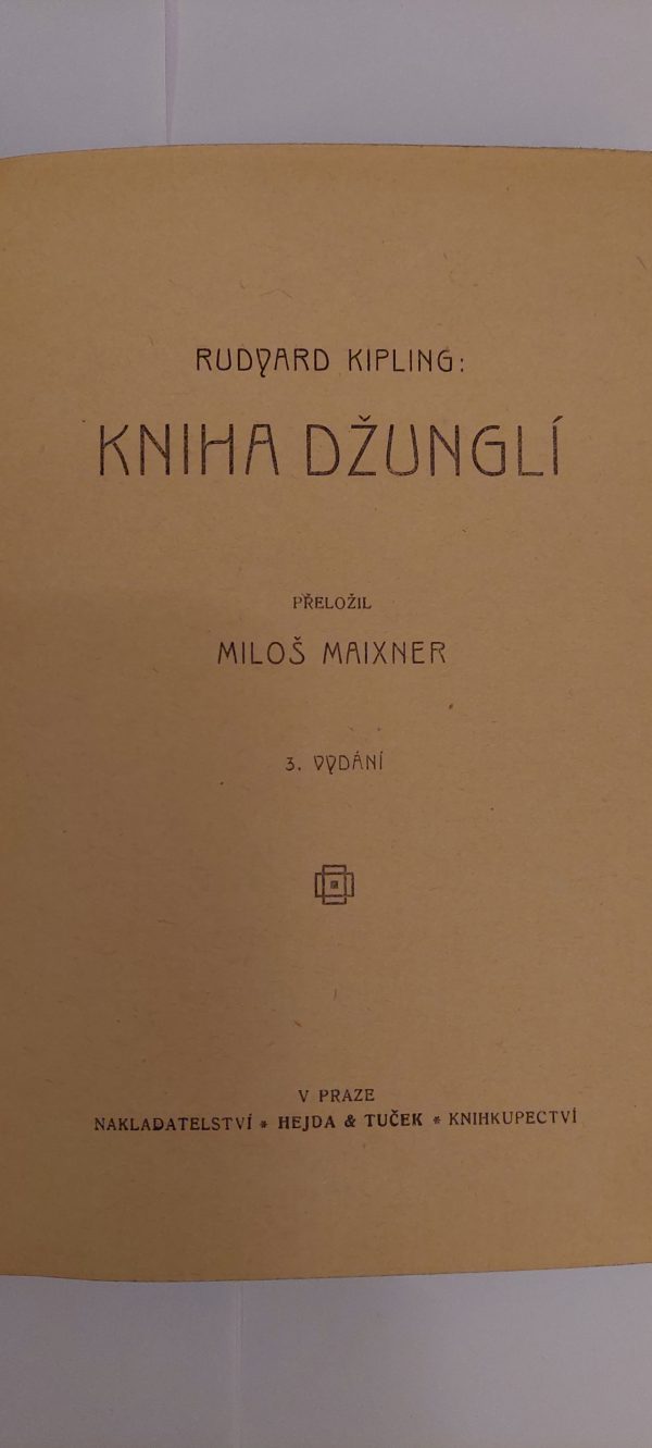 Rudyard Kipling: Kniha Džunglí, 1921