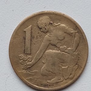Mince 1Kčs z roku 1962