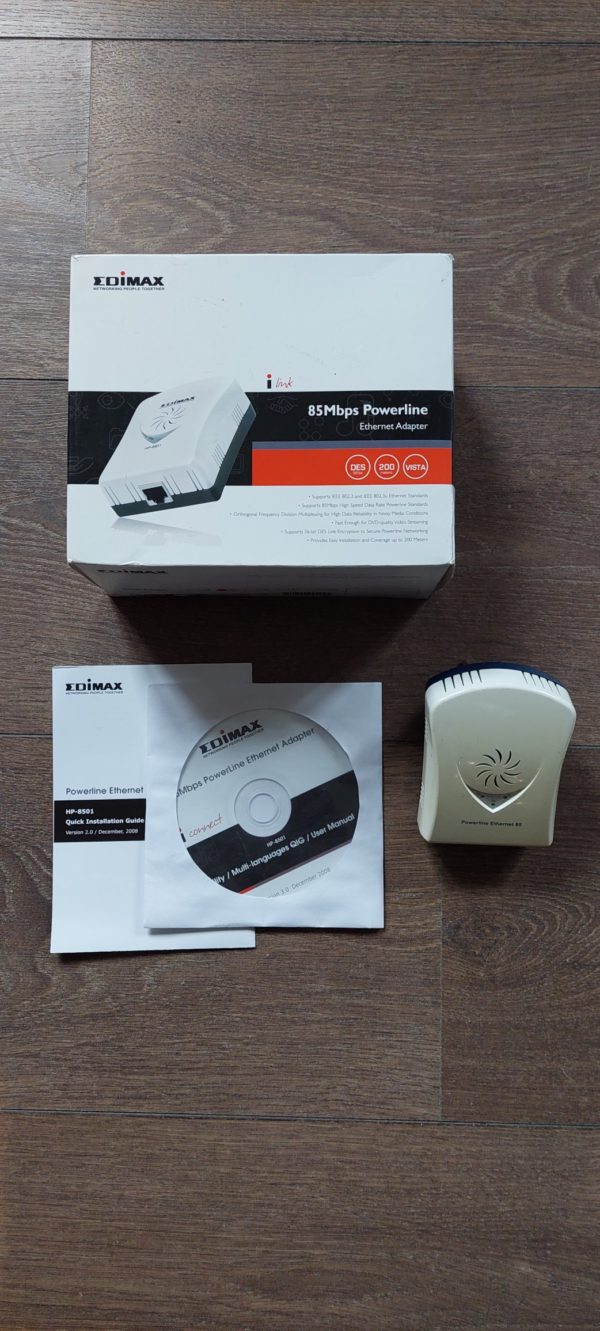 Síťový rozvod LAN po 230V EDIMAX Powerline 85Mbps