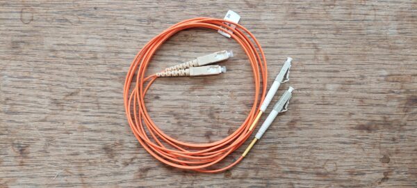 Multimode patchcord 2xSC-2xLC, duplex, OM2 2m